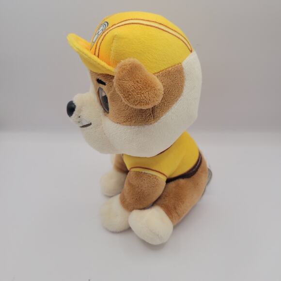 Spin Master Paw Patrol Dog Rubble Plush Stuffed Animal Toy 6” - Picture 2 of 7